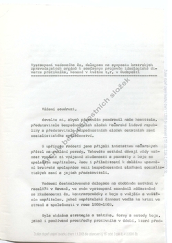 1977 Speech of Czechoslovak representative - Czech