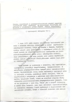 1977 Speech of Hungarian representative - Czech