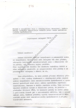 1977 Speech of Mongolian representative - Czech
