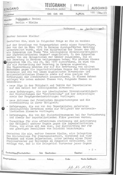 1977_MAR_01 Invitation letter to Erich Mielke - German