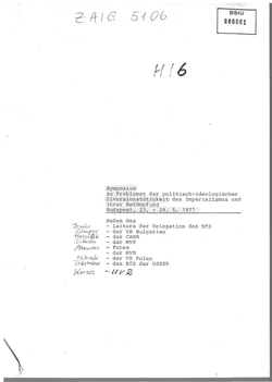 1977_JUL_15 Report concerning notable problems - German