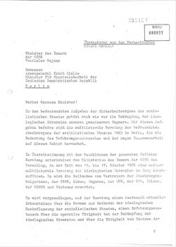 1986_SEP Invitation letter for Erich Mielke, head of MfS - German