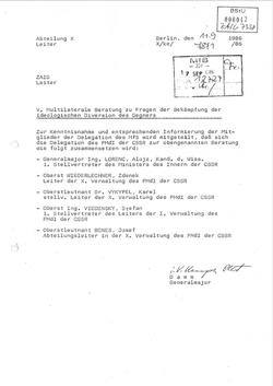 1986_SEP_11 Lists of Czechoslovak and GDR participants - German