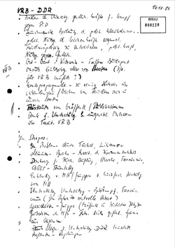 1986_OCT_14 Handwritten notes concerning bilateral meeting of Bulgarian and GDR representations - German