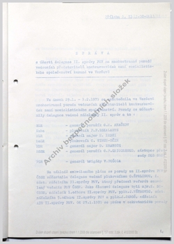 1979_FEB Report of the Czechoslovak delegation on the proceedings of the conference - Czech