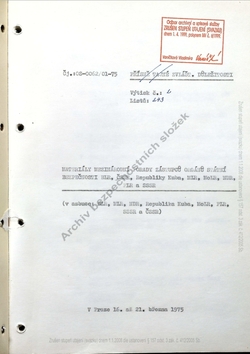 1975_MAR Front page and list of speeches - Czech