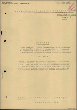 Speech by the representative of the Polish delegation, Brig. Gen. Włodzimierz Oliwa - Polish