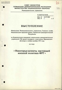 Speech by the representative of the GDR delegation - Russian