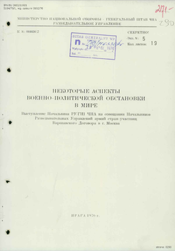 Speech by the representative of the Czechoslovak delegation - Russian