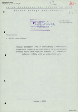 Second speech by the representative of Soviet delegation - Polish