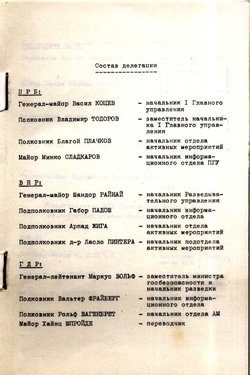 1974 - List of attendees and program of the conference - Russian