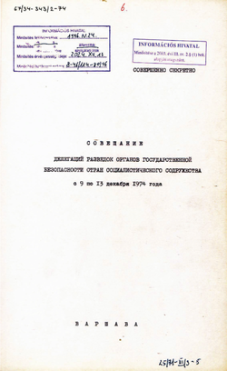 1974_DEC_9-13 Cover and table of contents of the conference minutes - Russian