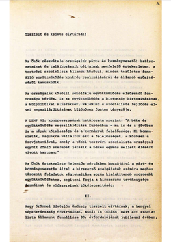 1974_DEC_7 Introductory speech of Polish minister of internal affairs Stanisław Kowalczyk - Hungarian
