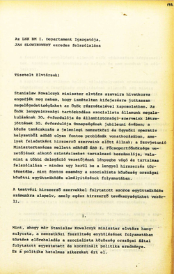 1974_DEC Speech of the representative of the 1st Department of Polish ministry of internal affairs Jan Słowikowski - Hungarian