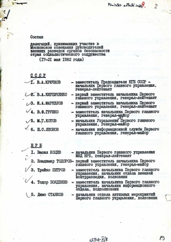 1982_MAY List of conference participants - Russian